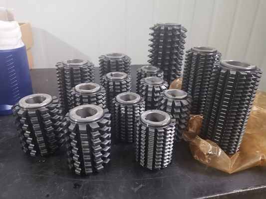Gear Carbide Hobbing Tool Modul Standar Dilapisi TiAlN CrN