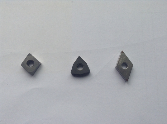 PCD CBN Turning Insert Silver Super Hard Cutting Tools Disesuaikan