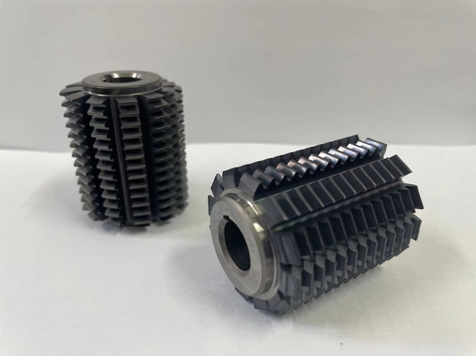 Worm Gear Carbide Hobbing Cutter Lapisan TIN AlCrN TiCN IAlN