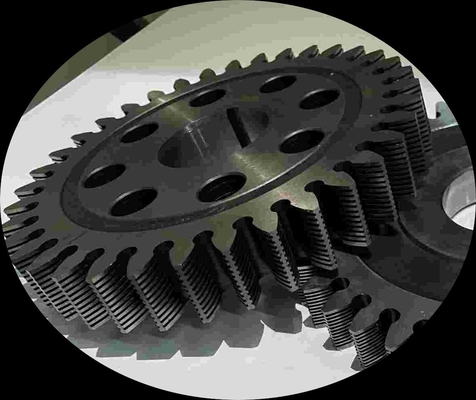 Modul Rakitan CNC Gear Cutting hitam Dengan Pisau Cukur Bermata Tunggal
